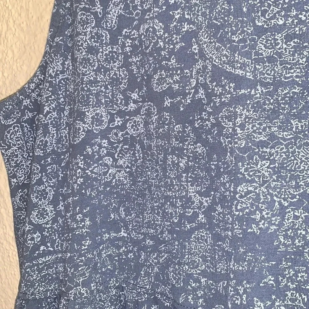 Frye Women's Tiered Dress with 2 Pockets, Blue Size Medium - Picture 7 of 8